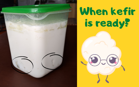 Milk kefir is ready