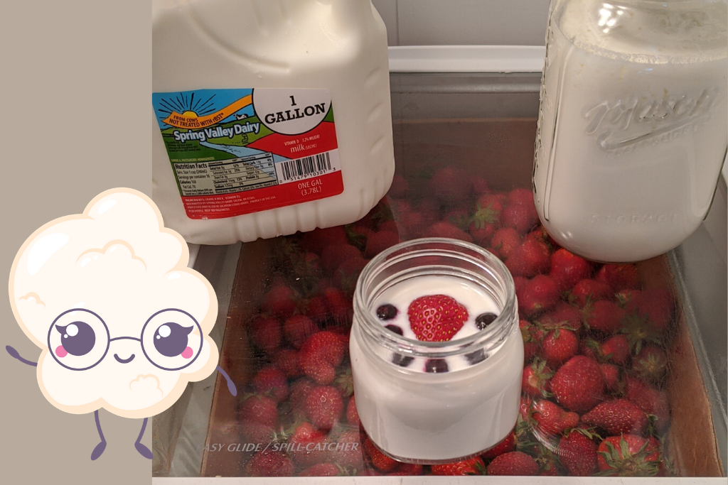Storing milk kefir in the fridge